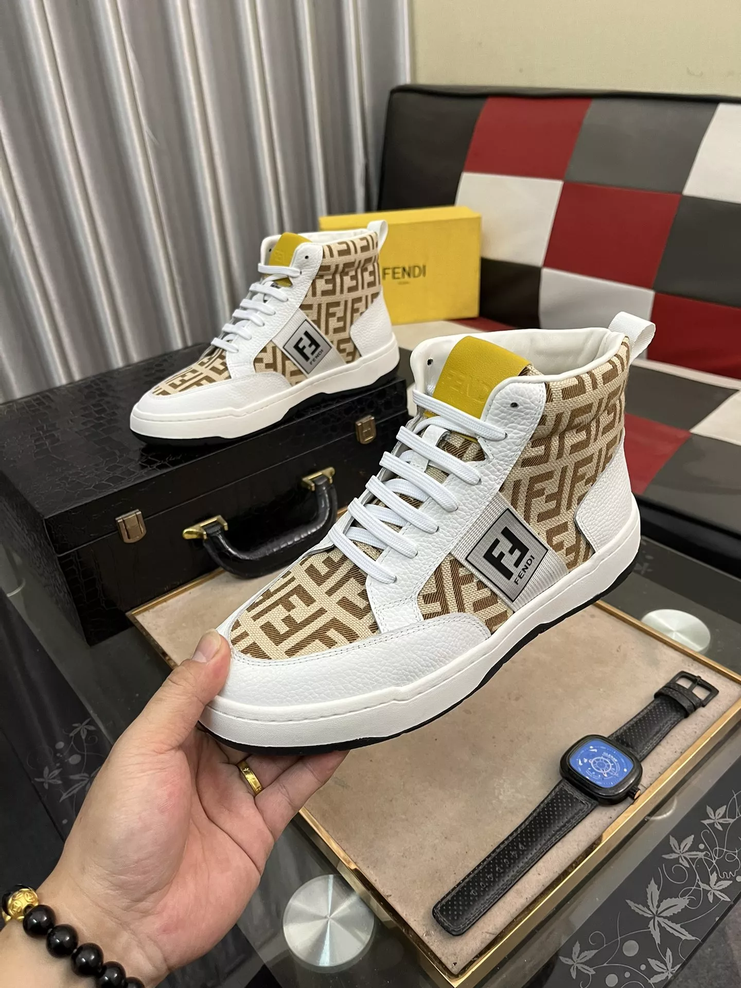 fendi high tops decontractees chaussures pour homme s_12b36563